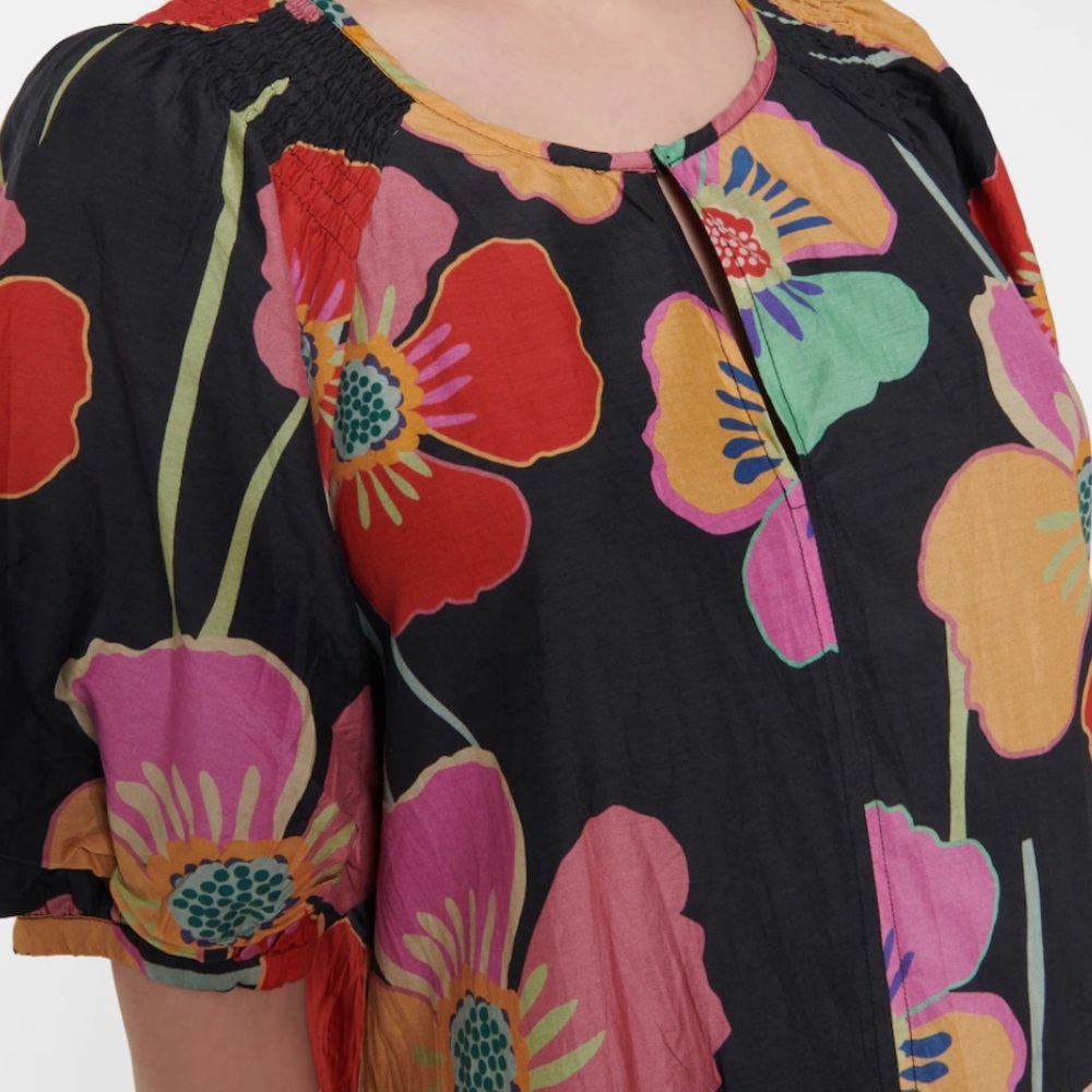 Beautiful Multicolor Floral Dress w/pockets